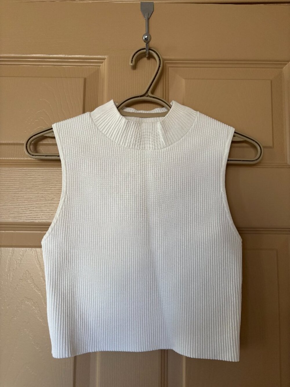 Aritzia High neck cropped tank top